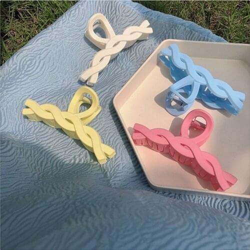 Korean Matte Frosted Hair Claw Elegant Head Clip Crab Headband Makeup Hairpin Barrette Headwear For Women Girl Hair Accessories