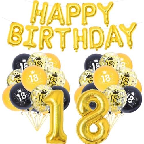 Boy/Girl Anniversary Birthday Balloon Banner, Happy Party Decorations Party Celebration Decoration Balloon Combination