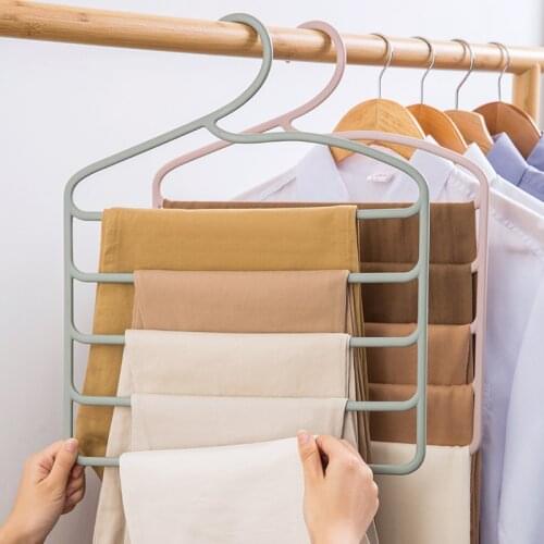 Multi-layer trouser rack Dormitory wardrobe Pants storage Home Pants finishing rack Pants hanger Pants Rack