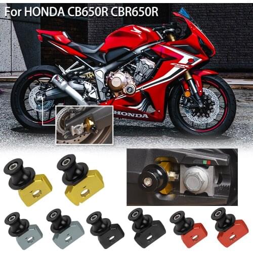 Motorcycle Rear Wheel Fork Axle Slider Swingarm Spools Stand Pick Up for Honda CB650R CBR650R CBR 650R 2019 2020 Accessories New