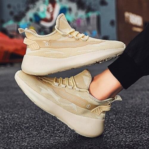 2020 New Mens Casual Shoes Summer sports breathable trendy shoes running shoes High quality Lace Up Mens Shoes