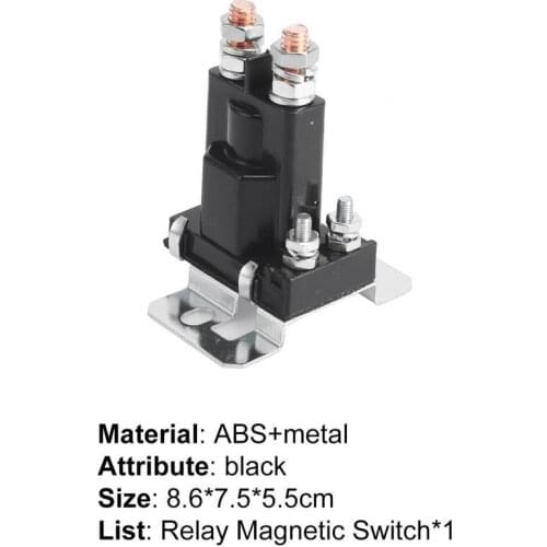 Normally Open Battery Isolator Relay Switch 12V/24V 500A Battery Relay Start for Vehicles Car