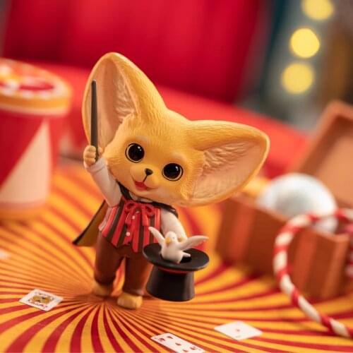 Original Pop Mart Kenneth Little Fox Circus Blind Box Toy Figurine Can Be Designated Cute Anime Character Gift Box Surprise