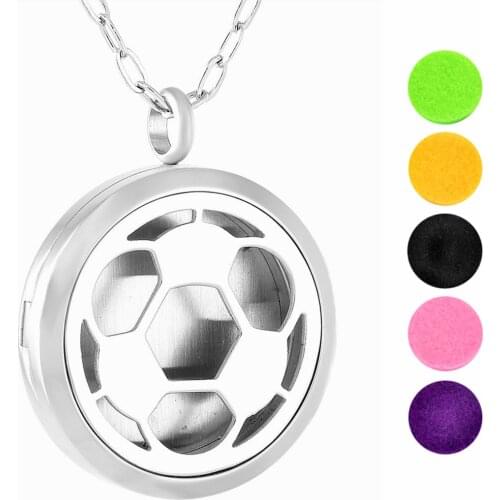 IJP0176 Beauty Essential Oil Perfume Diffuser Necklace Stainless Steel Frame Keeper Pendant