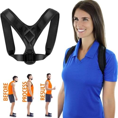 New Fashion 1pcs Support Belt Adjustable Back Posture Corrector Clavicle Spine Back Shoulder Lumbar Posture Correction
