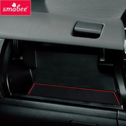 Smabee Anti-Slip Gate Slot Cup Mat for TOYOTA PRIUS a/V/+ ZVW41W 2011-2018 Non-slip Pad Interior Accessories Rubber Car Sticker