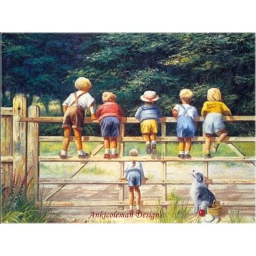 Needlework for Embroidery DIY French DMC High Quality - Counted Cross Stitch Kits 14 ct Oil painting - Bottoms up