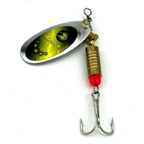 YUZI 1pcs Spoon Fishing Lure 7cm 8.8g Hard Fishing Spoon Lure Metal Jigging Lure Baits Spinnerbait Fishing Tackle