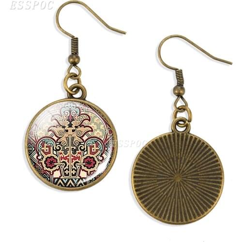 Aztec Neo-Victorian Steampunk Earrings Neo-Victorian Dangle Jewelry Steampunk Steampunk Student Gift