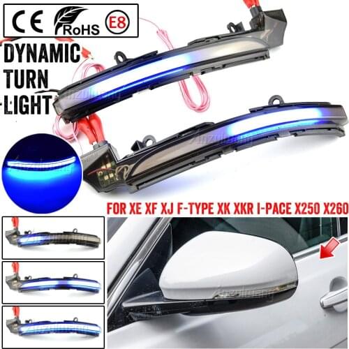 Led rear view mirror cover lamp side turn signal daytime running lights for jaguar XE XF XFL XEL F-pace I-pace E-pace
