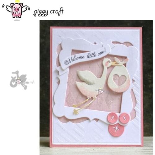 Piggy Craft metal cutting dies cut die mold Love Stork decoration Scrapbook paper craft album card punch knife art cutter die