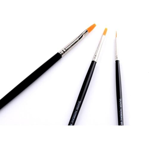 Tamiya 87067 Modeling Brush High Finish Standard Set (3pcs) No.0, No.2, Ultra Fine Point