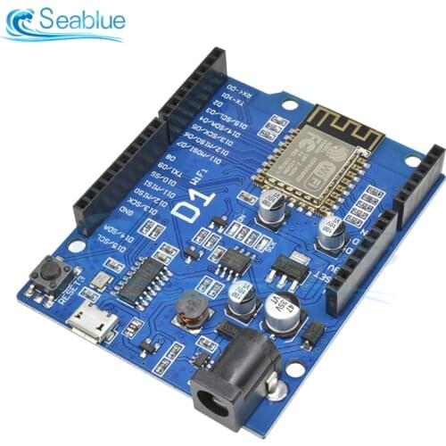 Smart Electronics ESP-12F WeMos D1 WiFi UNO Based ESP8266 Shield For Arduino Compatible IDE