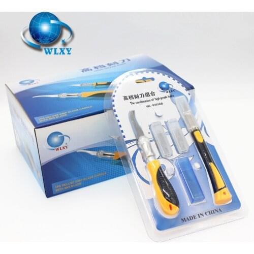 WLXY 9303AB Combination of High Grade Knife Engraving Pen knife Carving craft tools scrapbooking stationery