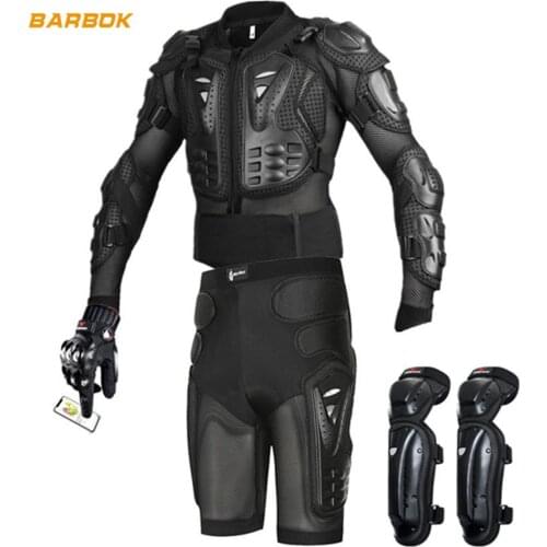 WOSAWE Full Body Protection Motorcycle Armor Suit Protective Jacket Knee Shorts Set Motocross Racing Protector Adults MTB Armor