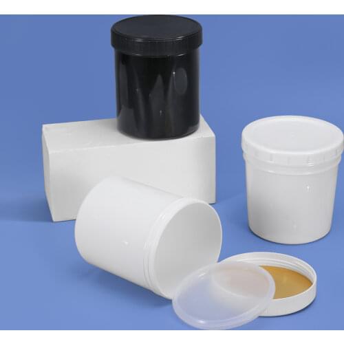 1PCS Empty 1000ML Plastic Jar Round Plastic Bottles Food Grade Refillable Storage Container