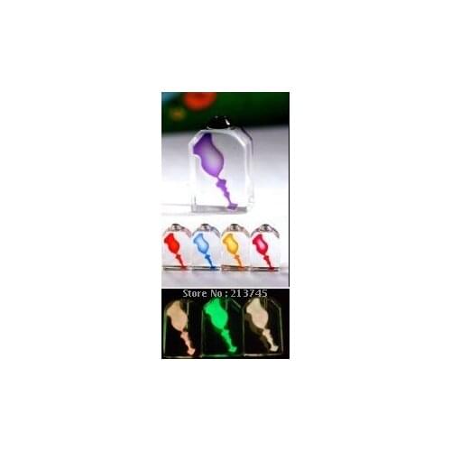Freeshipping!! Luminous crystal vial pendant wish perfume bottle rice art pendant glow at nigh The flowers
