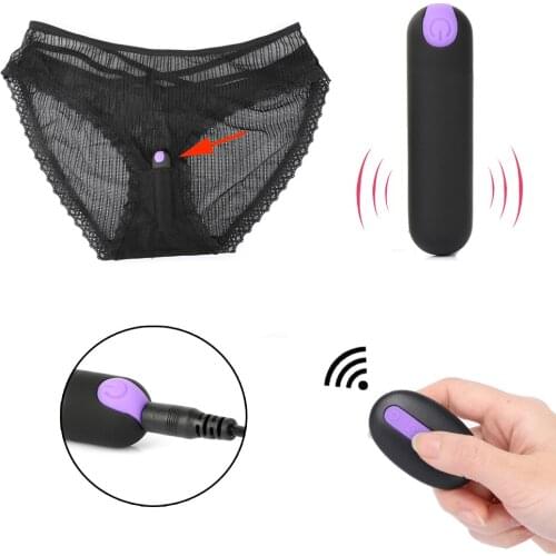 Wireless Remote Charging Bullet Vibrator Panties 10 Speed Vibrating Clitoris Stimulator Vibrator Eggs Women Masturbator Sex Toys