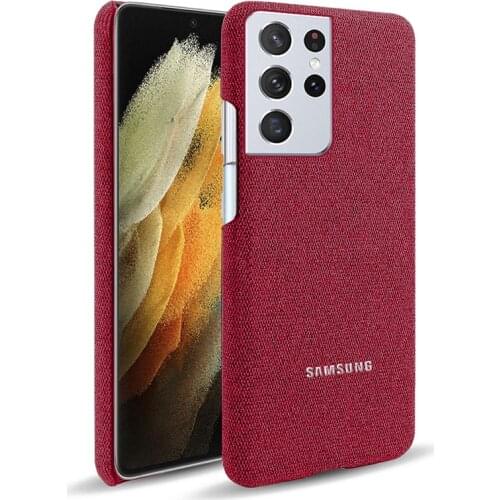 Samsung Galaxy S21 FE S30 Phone Case Canvas Leather Cover Anti-fall Back Protective Case For Galaxy S21 S30 Plus UItra S21+ S30
