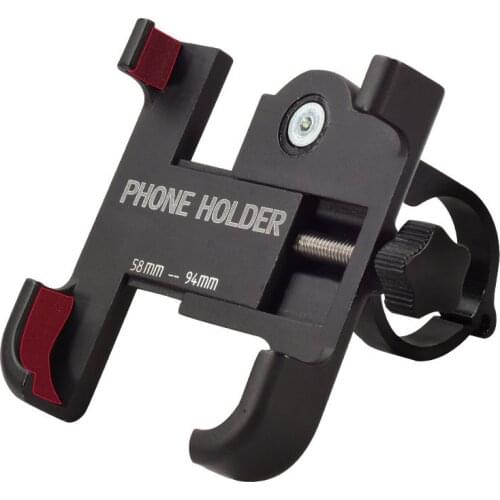 Aluminum Alloy Bicycle Phone Holder Motorcycle Handlebar Mount for 3.5-6.2" Smart Phone for iPhone Xs Max Xr X 8 Samsung Xiaomi