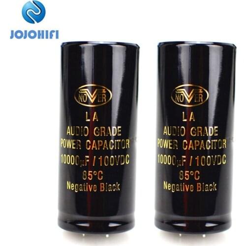 1—6pc NOVER 10000UF 100V 35x80mm 85℃ Pitch 10mm 10000uF/100V 100V/10000uF HIFI HI-FI Fever bronzing AUDIO Electrolytic Capacitor