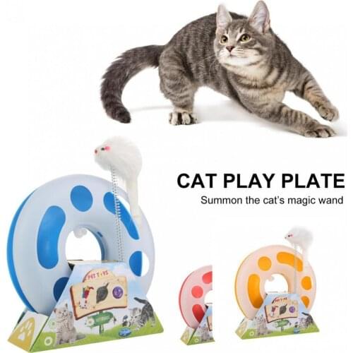 Long-lasting Enjoyable Cats Turntable Mouse Interactive Toy Eco-friendly Pet Toy Round Pet Product