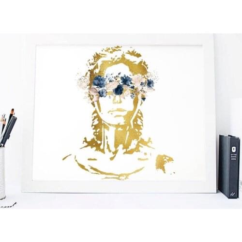 Lady Justice Art Canvas Painting Picture Law Student Gift Attorney Poster Watercolor Art Prints Lawyer Office Wall Art D