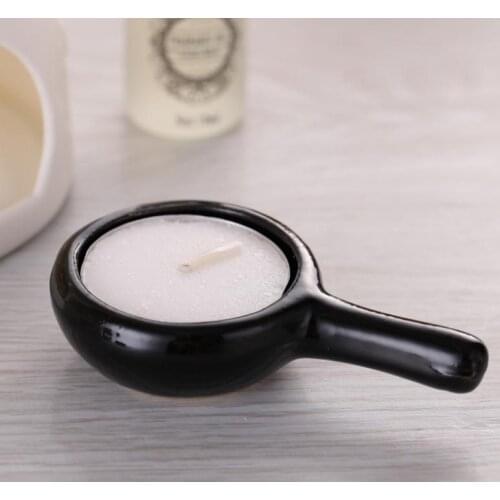 Ceramic Candle Placing Tray for Essential Oil Burner Incense Aroma Diffuser Fragrance Lamp Yoga Room SPA Black White SN1163