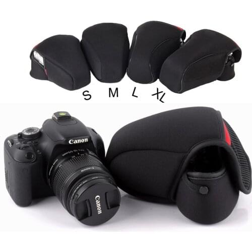 2018 Hot Style Hot Sell DSLR Camera Bag for Canon 1300D 200D Nikon Camera Sony alpha a6000 DSLR Bag Neoprene Soft Case