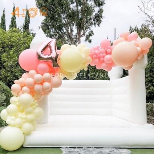 Hot Selling Wedding Inflatable Bouncer House White Bouncy House Castle for Adult And Kids