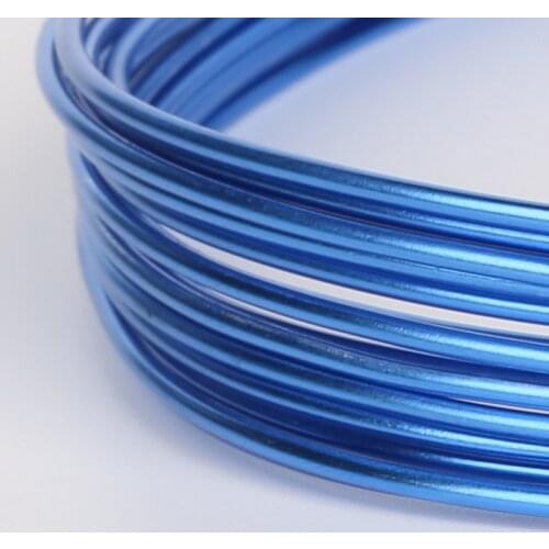 1/1.5/2/2.5mm Blue Color Soft Versatile Painted Aluminium Wire Aluminium Metal Craft Floristry Wire For DIY Jewelry Making