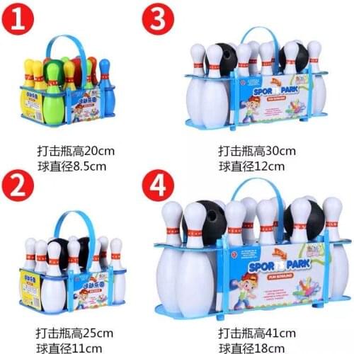 Chrildren bowling toy set indoor sport 20cm 25cm 30cm bowling pin bowling ball free shipping