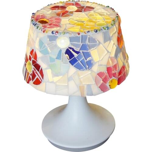 DIY Table Lamp New Creative Handmade Mosaic Puzzle Toys School Children Adult Morocco Turkish Lights