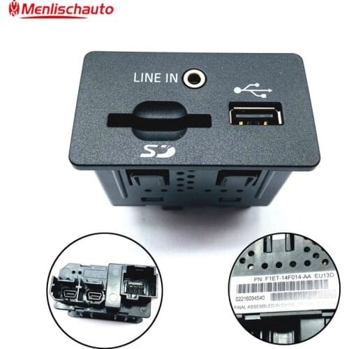 Original 1pcs Dual USB APPLE CARPLAY Interface Module -Sync 2 F1ET-14F014-AA 02216094540 For American Car