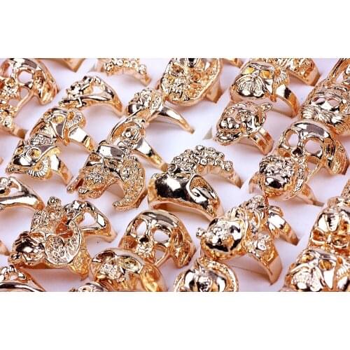 Золотые кольца для мужчин QianBei China At AliExpress