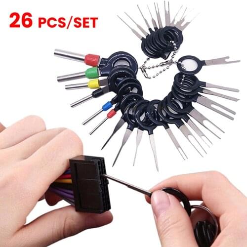 SALE 26Pcs Car Terminal Removal Tool Wire Plug Connector Extractor Puller Release Pin Wholesale Quick delivery Dropshipping CSV