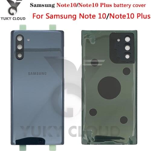 Samsung Galaxy Note 10 N975 Note 10 plus Note 10 Lite NOTE10+ Battery Back Cover Door Housing + ear Camera Glass Lens Frame