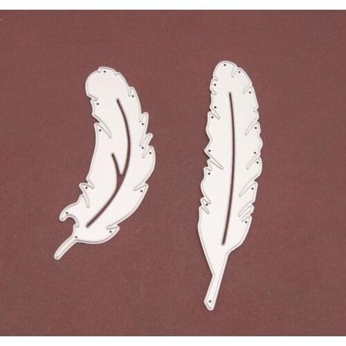 Die Cutting dies feather metal craft paper die Scrapbooking/DIY Embossing mould Easter New Year