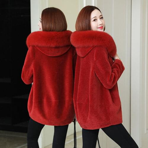 2020 New Fashion Brand Faux Fur Coat Female Thicker Slim Warm Fox Fur Waistcoat Zipper Stitching Fluffy Fur Coat Dropship L58