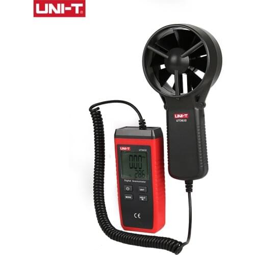 UNI-T UT363S Mini Anemometer LCD Display Air Flow Speed Wind Speed Temperature Tester MAX/AVG Measurement Wind Level 1~12