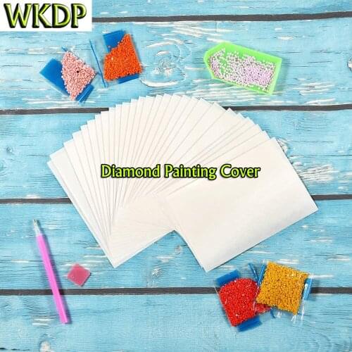 WKDP 50pcs Diamond Painting Cover Tool Paper Release Accessories Diamond Embroidery Moasic Anti-Dirt Replacement Cover Wholesale