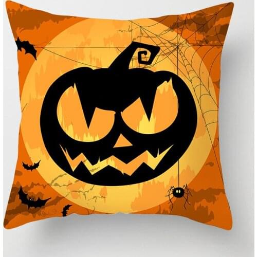 Colorful Watercolor Pumpkin Pillow Case Super Soft Short Plush 18*18in Decor Plant Cactus Cushion Cover for Car Sofa Pillowcase