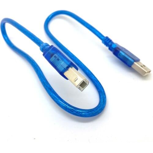 1.5FT 50CM BLUE Short NEW USB High Speed 2.0 A To B Male Cable for Canon Brother Samsung Hp Epson Printer Cord