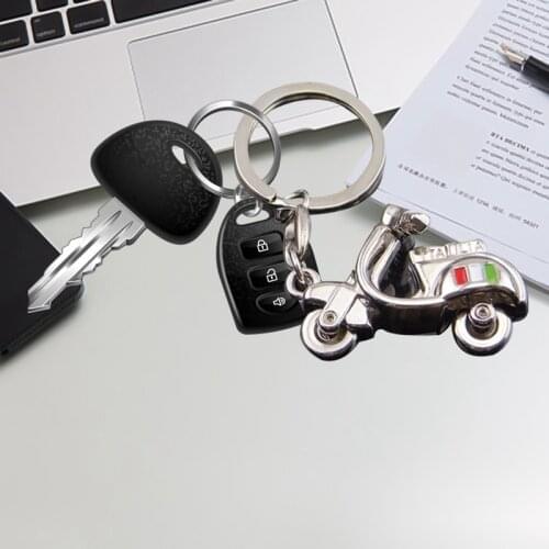 1Pcs Fashion 3D Motorcycle Scooter Pendant Car Bag Alloy Key Chains Keychain Creative Keyfob Key Rings