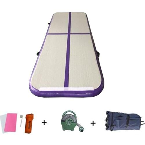 10'x3.3' Gymnastics Exercise Mat Inflatable Tumbling Mats, Cheap Air Tumbling Track Electric Pump Home use, Gymnastics Training