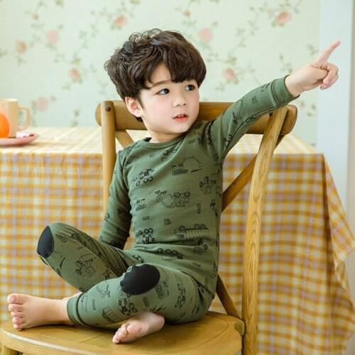 2021 Children Autumn Pajamas Clothing Set Boys & Girls Cartoon Sleepwear Suit Sets Christmas Pyjamas Kids Enfant Baby Clothes