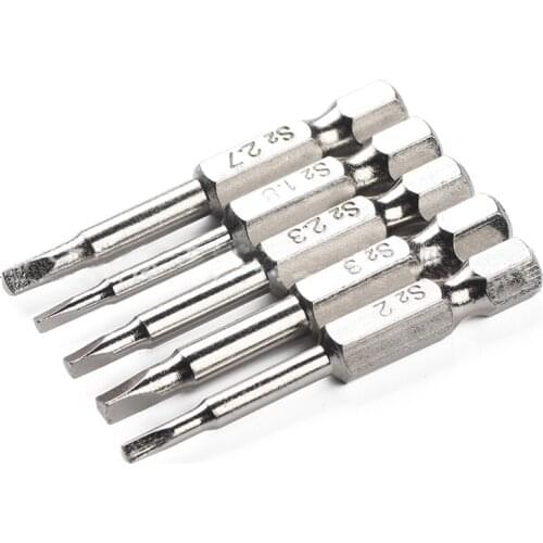5pcs/set Screwdriver Triangle Shape Bits S2 Steel Magnetic Power Tool Parts Electric Screwdriver Bit Kit 1.8, 2.0, 2.3, 2.7, 3.0