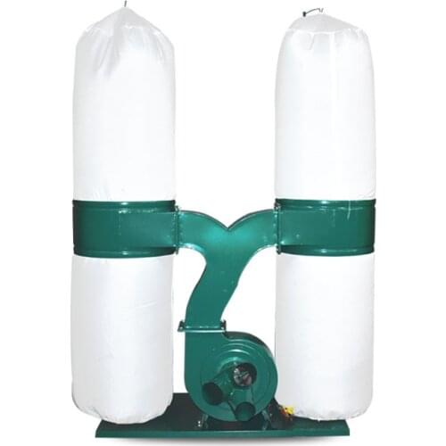 Cnc accessories two bags 4kw woodworking dust collectors dust extractor dust aspiration double barrels