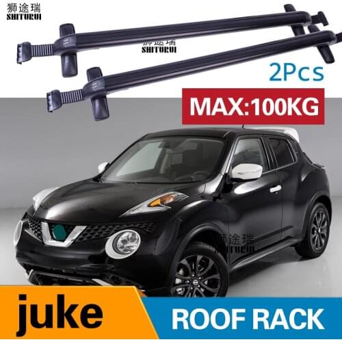 SHITURUI 2Pcs Roof bars For Nissan JUKE 2010+ SUV Aluminum Alloy Side Bars Cross Rails Roof Rack Luggage Carrier