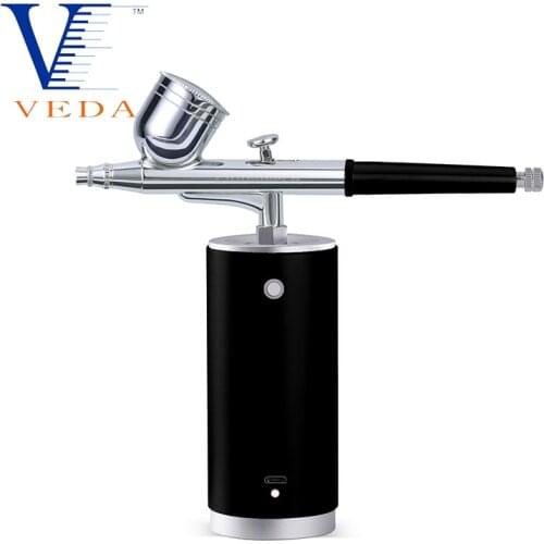 Cordless Automatic Airbrush Kit USB Portable Handheld Airbrush Gun Kit for Makeup Tattoo/Cake Decoration/Model Coloring/Manicure